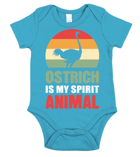 Ostrich Runners Gift Short Sleeve Baby One-Piece