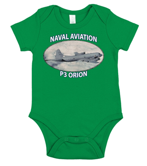P3 ORION AIRCRAFT T-SHIRTS Short Sleeve Baby One-Piece