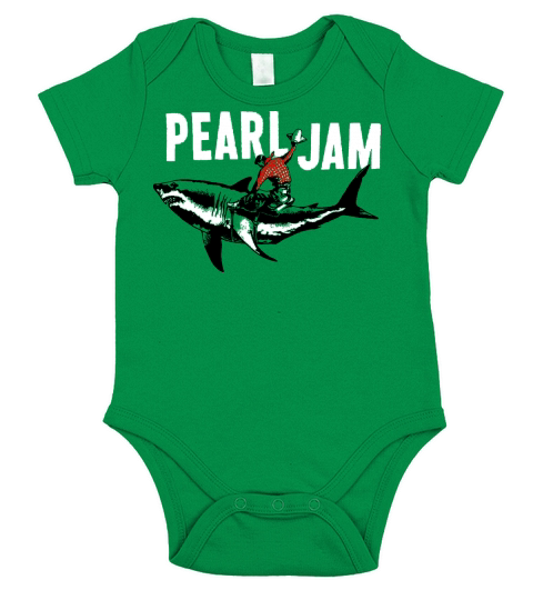 Pearl Jam Shark Short Sleeve Baby One-Piece