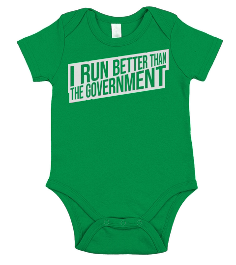 run better than government Short Sleeve Baby One-Piece