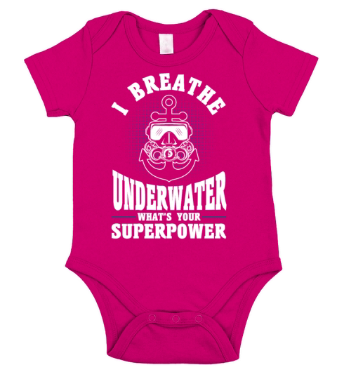 Scuba Diving Gift Underwater Lover Scuba Diver Short Sleeve Baby One-Piece