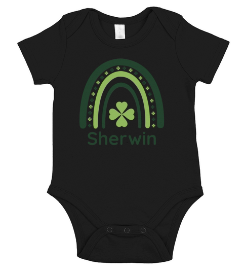 Sherwin Clover Boho Rainbow Short Sleeve Baby One-Piece