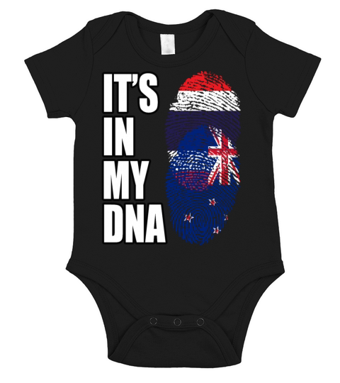 Thai And New Zealand Vintage Heritage DNA Flag Short Sleeve Baby One-Piece
