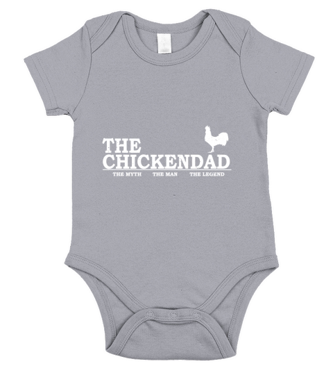 The Chicken Dad T-Shirt Pet Lover Fathers Day Gift Tee Cute Black Youth Short Sleeve Baby One-Piece