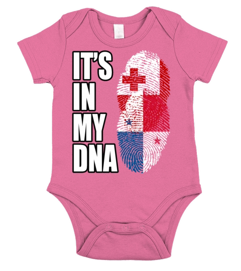 Tongan And Panamanian Mix Heritage DNA Flag Short Sleeve Baby One-Piece