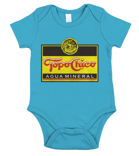 TOPO CHICO  SPARKLING MINERAL WATER TOPO CHICO MEXICO WATER BUBBLE COOL DRINK Short Sleeve Baby One-Piece