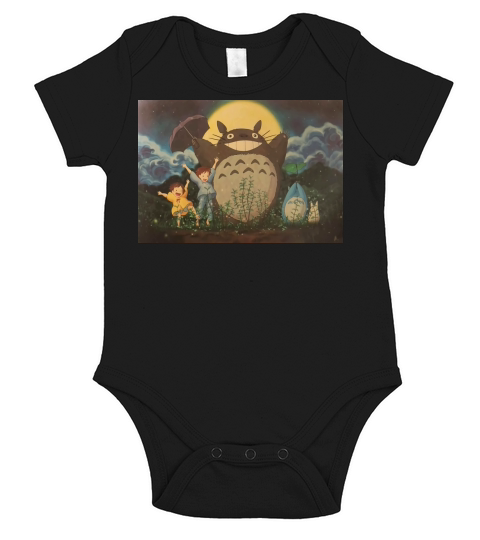 Totoro and friends Short Sleeve Baby One-Piece