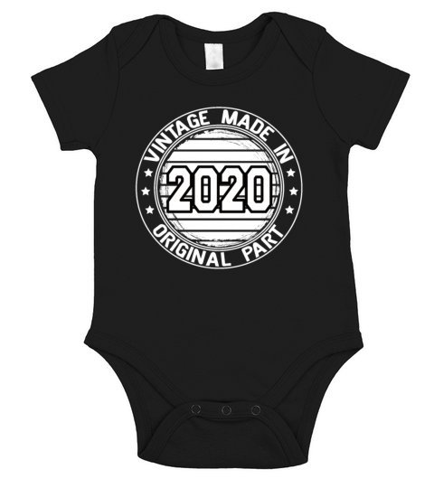 Vintage Made In 2020 Original Part Birthday 2020 Short Sleeve Baby One-Piece
