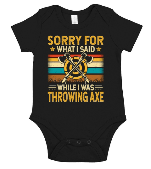 Vintage Style Sorry for What I Said While I Was Short Sleeve Baby One-Piece