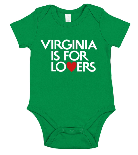 Virginia Is For Lovers Short Sleeve Baby One-Piece