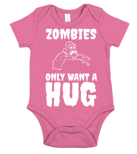 Zombies want hug Joker Gift Short Sleeve Baby One-Piece