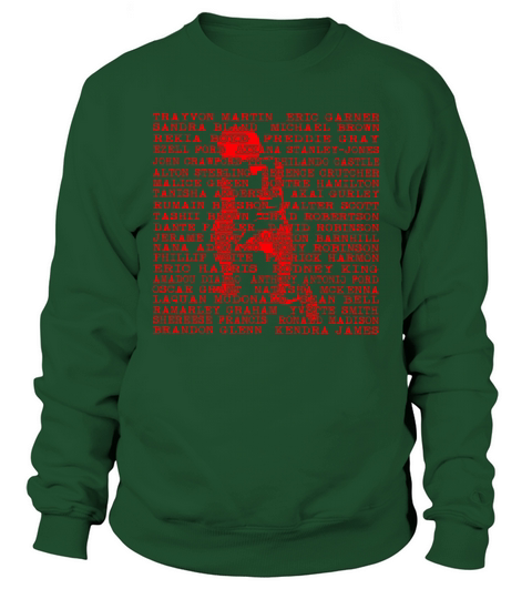 Colin Kaepernick and Names of Police Brutality Victims Sweatshirt Unisex