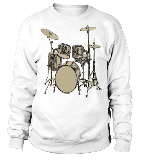 Drummer Vintage Drums Drum Set Sweatshirt Unisex