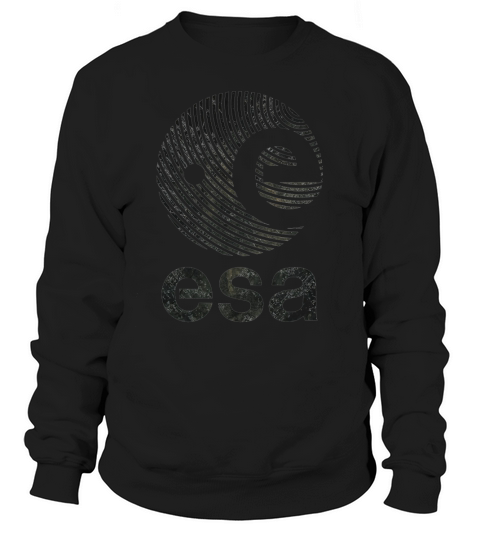 European Space Agency Vintage Black V01 TShirt Sweatshirt Unisex