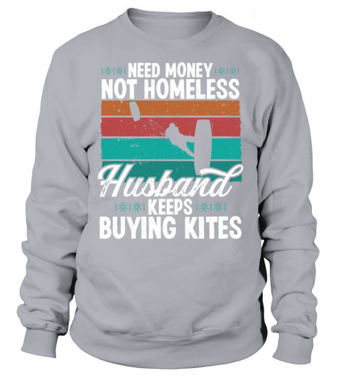 Kiteboarding Vintage Kitesurfing Retro Kitesurfer Sweatshirt Unisex