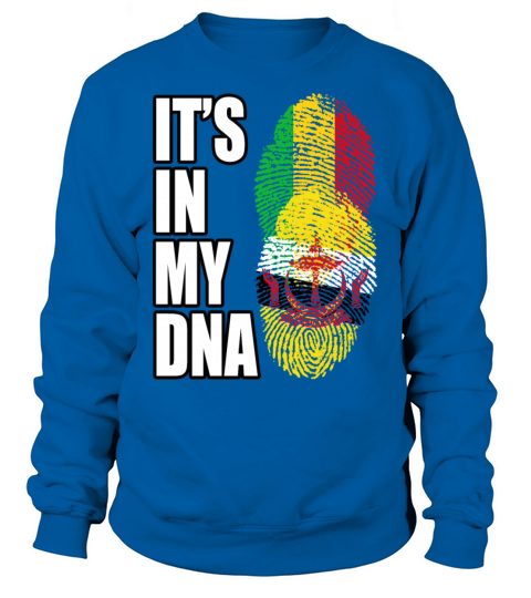 Malian And Bruneian Mix Heritage DNA Flag Sweatshirt Unisex