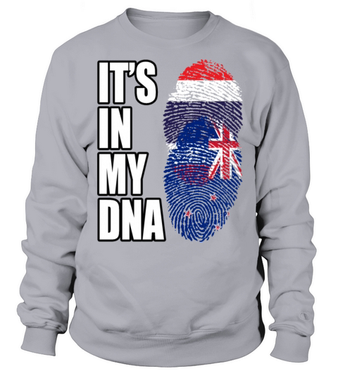 Thai And New Zealand Vintage Heritage DNA Flag Sweatshirt Unisex