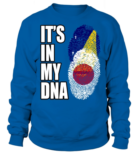 Tokelauan And Japanese Mix Heritage DNA Flag Sweatshirt Unisex