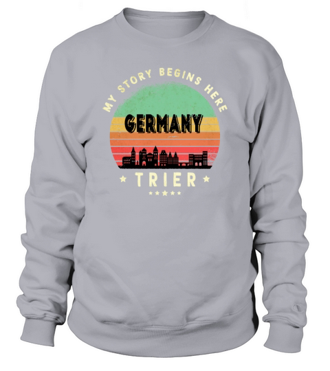 Trier Skyline Design Sweatshirt Unisex