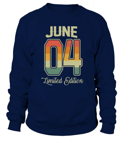 Vintage 18th Birthday June 2004 Sports Gift Sweatshirt Unisex