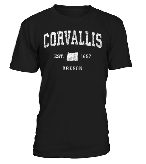 Corvallis Oregon Or Vintage Athletic Sports Design T-Shirt Unisex
