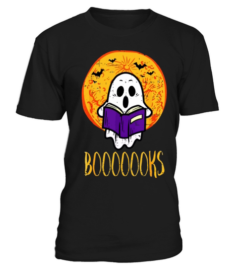 Cute Ghost Book Reading Teacher School Funny Hallo T-Shirt Unisex