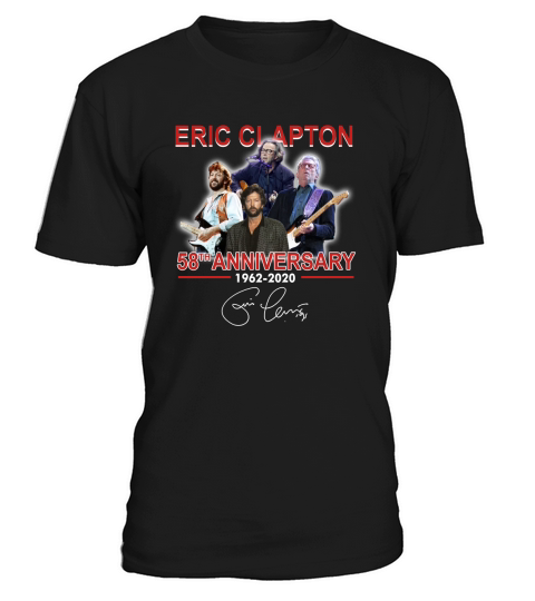 Eric Clapton 58th anniversary 1962-2020 signature shirt T-Shirt Unisex