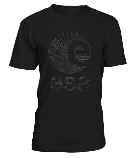 European Space Agency Vintage Black V01 TShirt T-Shirt Unisex