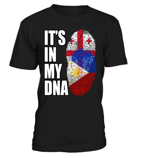 Georgian And Filipino Mix Heritage DNA Flag T-Shirt Unisex