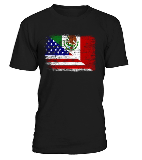 Vintage Mexican American Flag T-Shirt Unisex