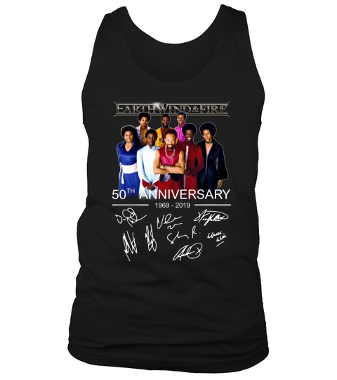 50th Anniversary Earth Wind & Fire 1969 2019 Signatures shirt Tank Top Unisex