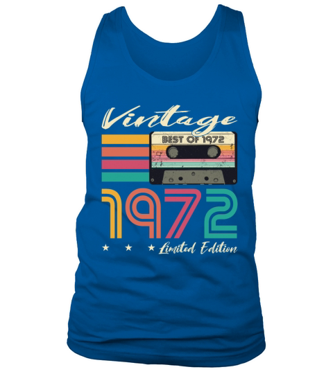 50th birthday vintage 1972 limited edition Tank Top Unisex