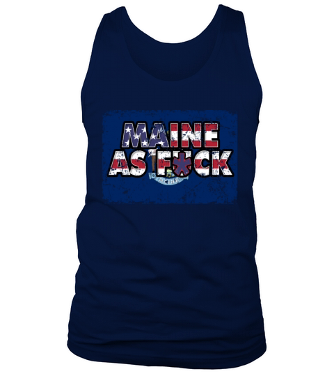 America US Flag State Flag Maine Tank Top Unisex