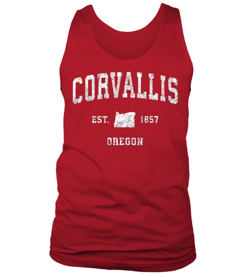 Corvallis Oregon Or Vintage Athletic Sports Design Tank Top Unisex