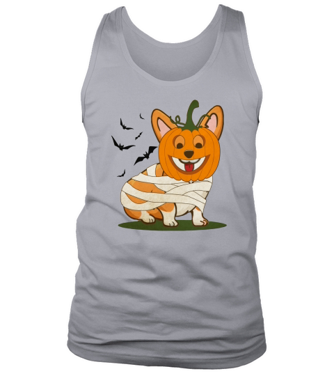 Cute Halloween Corgi Mummy Tank Top Unisex