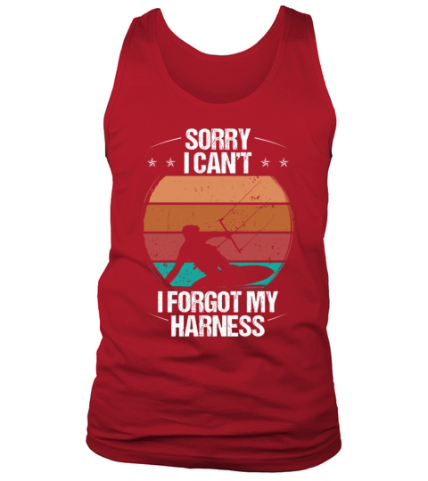 Kitesurfing Vintage Forgot my Harness Kiteboarder Tank Top Unisex