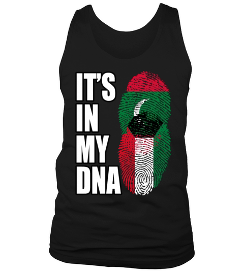 Maldivian And Kuwaiti Mix Heritage DNA Flag Tank Top Unisex