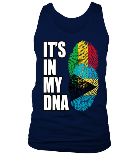 Malian And Bahamian Mix Heritage DNA Flag Tank Top Unisex