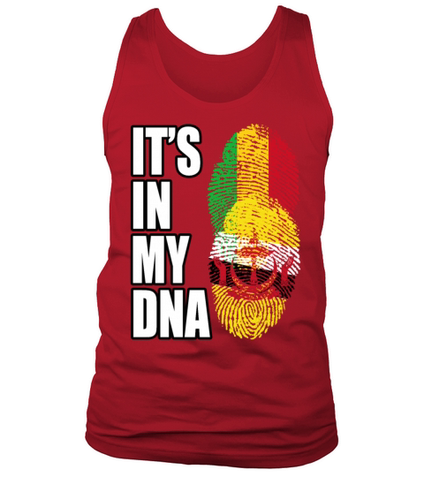 Malian And Bruneian Mix Heritage DNA Flag Tank Top Unisex