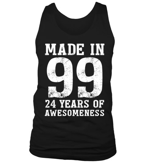 Manufactured In 1999 "24 Years Of Fascination" Tank Top Unisex