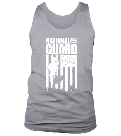 National Guard Patriotic Army American Flag Veteran Shirt Tank Top Unisex