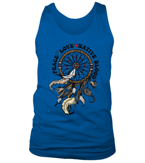 Native American Heritage Month Peace Love Native Tank Top Unisex