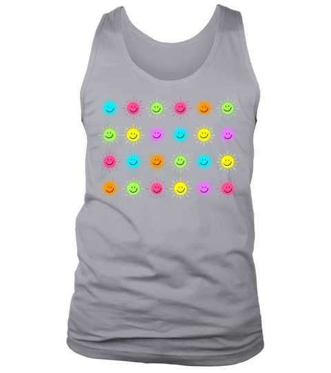 Neon Happy Sun - Multicolor Tank Top Unisex