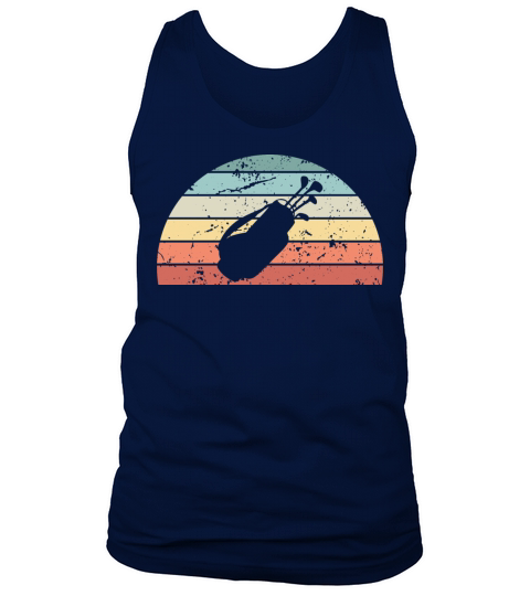 Retro Golfing Sunset Vintage Golf Sunrise Tank Top Unisex