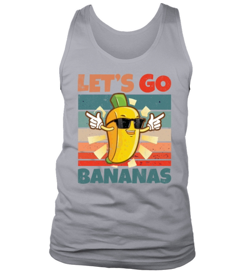 Retro Vintage Lets Bananas Funny Banana Tank Top Unisex