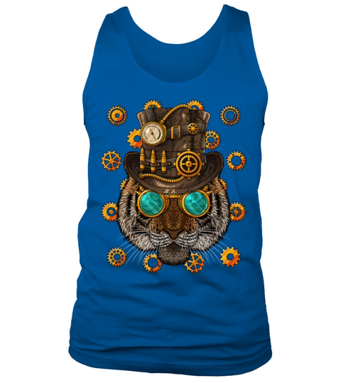 Steampunk Tiger Medieval Victorian Steam Powered A Tank Top Unisex