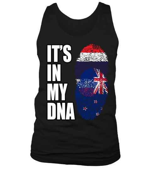 Thai And New Zealand Vintage Heritage DNA Flag Tank Top Unisex