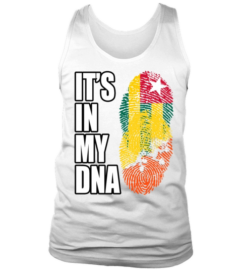 Togolese And Bhutanese Mix Heritage DNA Flag Tank Top Unisex