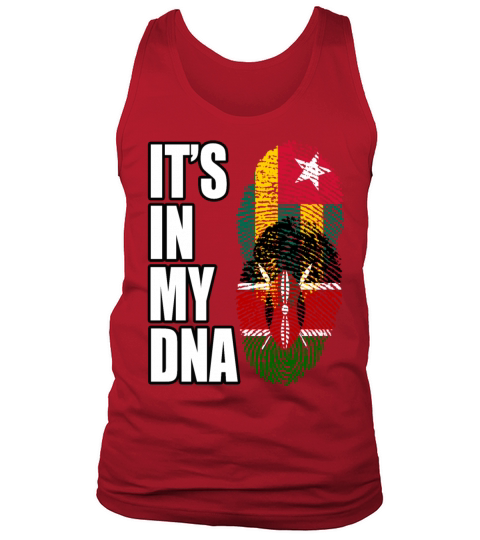 Togolese And Kenyan Mix Heritage DNA Flag Tank Top Unisex