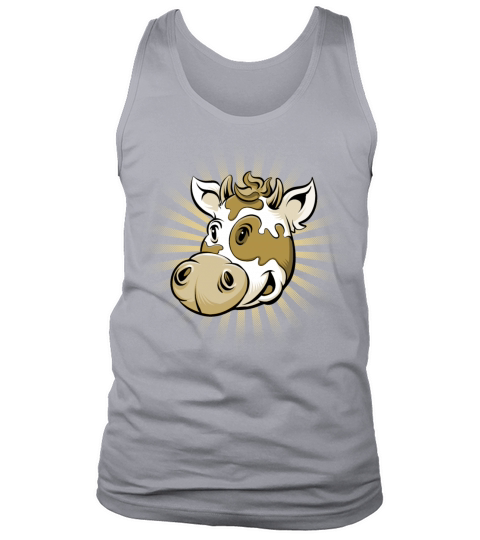 Vintage Cartoon Cow Tank Top Unisex